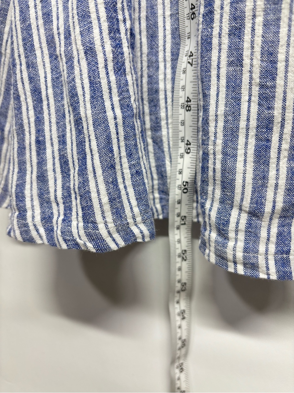 ✨Calypso St. Barth Linen Blue White Striped Maxi Dress Size XS - Picture 11 of 12
